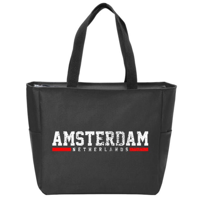 Amsterdam Zip Tote Bag