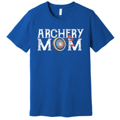 Archery Archer Mom Target Proud Parent Bow Arrow Gift Premium T-Shirt