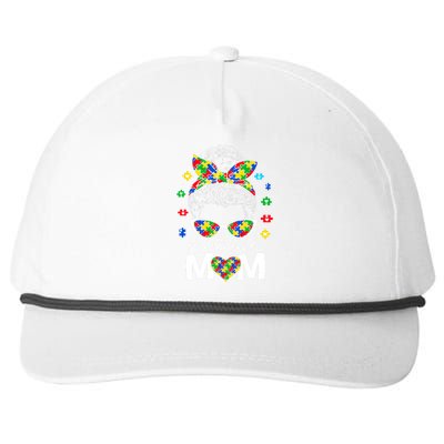 Autism Awareness Mom MotherS Day Celebration Snapback Five-Panel Rope Hat