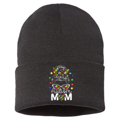 Autism Awareness Mom MotherS Day Celebration Sustainable Knit Beanie