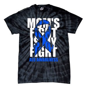 ALS Awareness Month Blue Ribbon Moms Fight May Support Tie-Dye T-Shirt