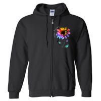 Autism Awareness Mom Choose Kind Autism Gift Sunflower Full Zip Hoodie