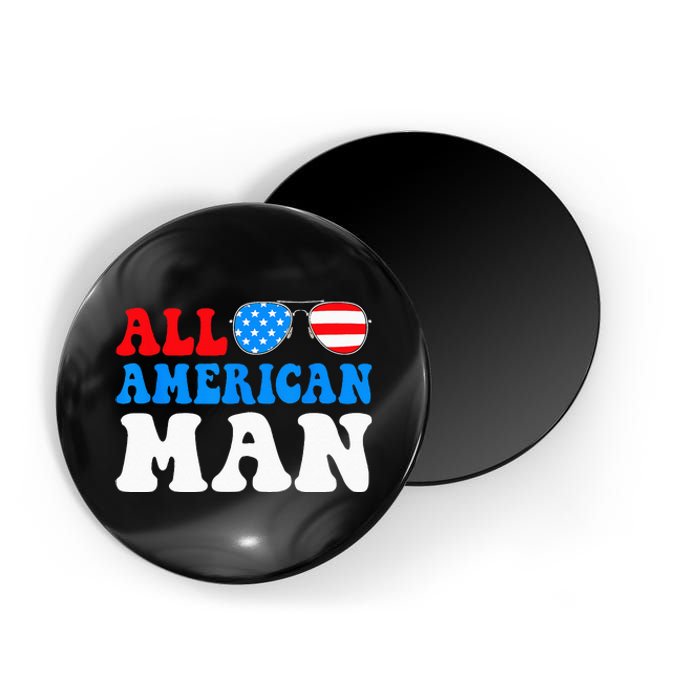 All American Man American Flag 4th of July Patriotic Magnet