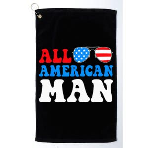 All American Man American Flag 4th of July Patriotic Platinum Collection Golf Towel