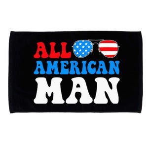 All American Man American Flag 4th of July Patriotic Microfiber Hand Towel