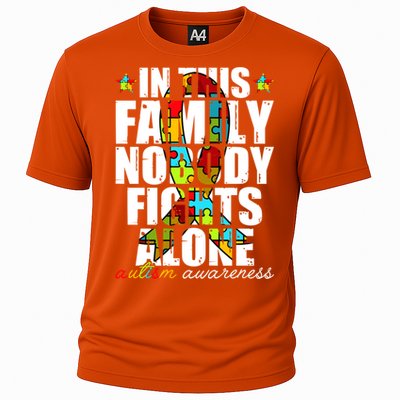 Autism Awareness Month Family Support Mom Son Daughter Gift Cooling Performance Crew T-Shirt