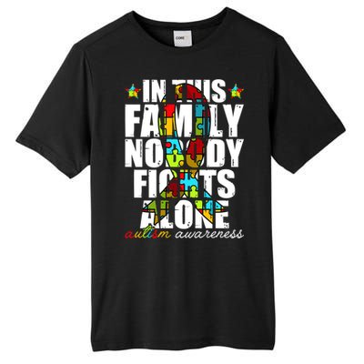 Autism Awareness Month Family Support Mom Son Daughter Gift Tall Fusion ChromaSoft Performance T-Shirt