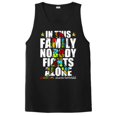 Autism Awareness Month Family Support Mom Son Daughter Gift PosiCharge Competitor Tank