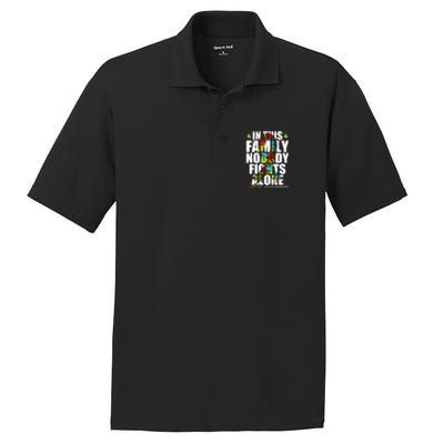 Autism Awareness Month Family Support Mom Son Daughter Gift PosiCharge RacerMesh Polo