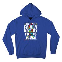 Autism Awareness Month Family Support Mom Son Daughter Gift Hoodie