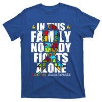 Autism Awareness Month Family Support Mom Son Daughter Gift T-Shirt