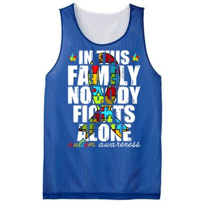 Autism Awareness Month Family Support Mom Son Daughter Gift Mesh Reversible Basketball Jersey Tank