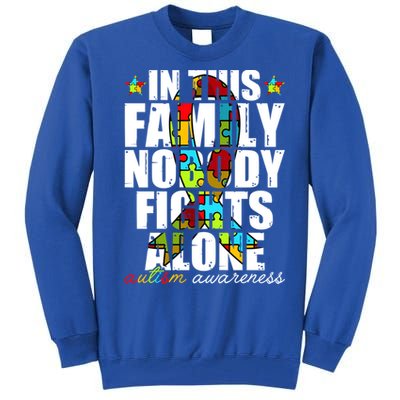 Autism Awareness Month Family Support Mom Son Daughter Gift Tall Sweatshirt