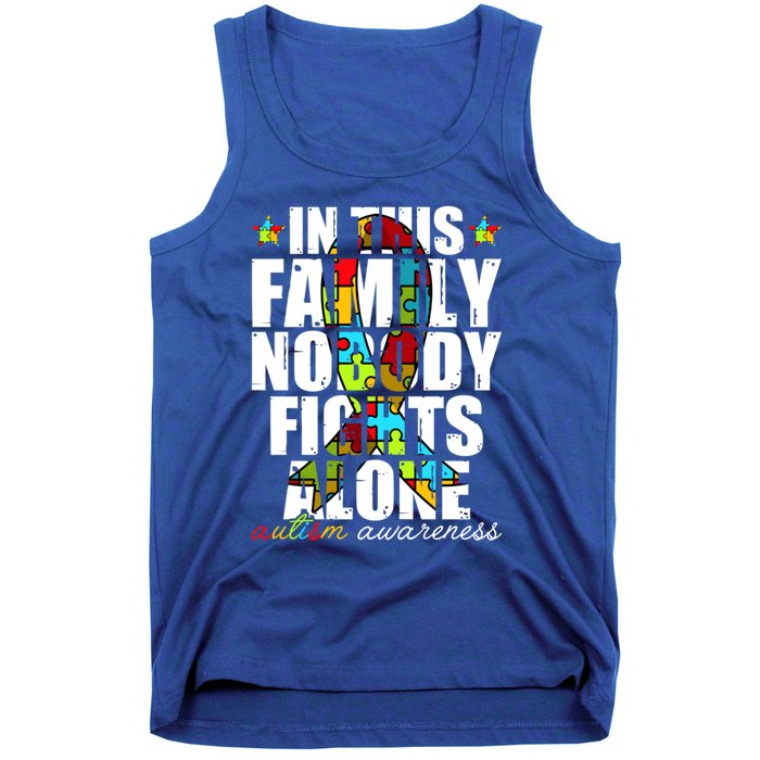 Autism Awareness Month Family Support Mom Son Daughter Gift Tank Top