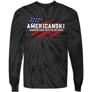 Americanski American Made With Polish Pride Tie-Dye Long Sleeve Shirt