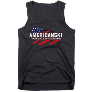 Americanski American Made With Polish Pride Tank Top