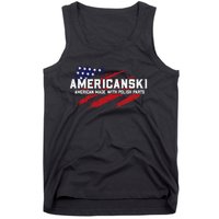 Americanski American Made With Polish Pride Tank Top