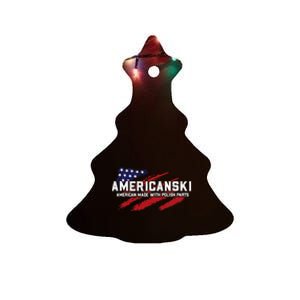 Americanski American Made With Polish Pride Ceramic Tree Ornament