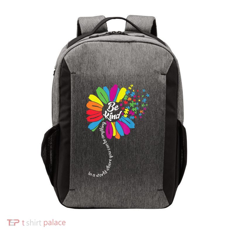 Autism Awareness Mom Acceptance Sunflower Be Kind Great Gift Vector Backpack