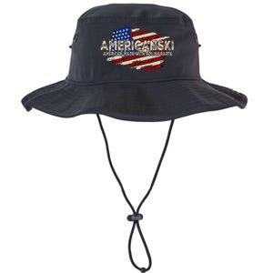 Americanski American Made With Polish Parts USA Flag Legacy Cool Fit Booney Bucket Hat