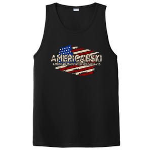 Americanski American Made With Polish Parts USA Flag PosiCharge Competitor Tank