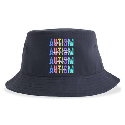 Autism Awareness Month Accept Understand Adapt Advocate Sustainable Bucket Hat