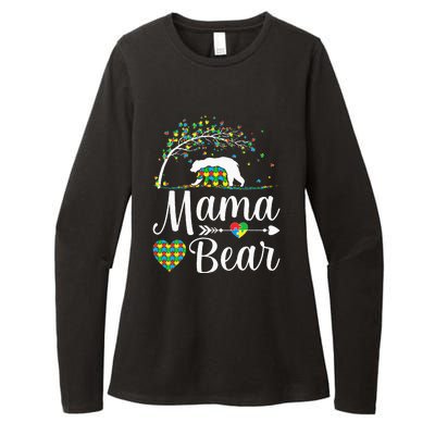 Autism Awareness Mama And Bear Support Autistic Autism Mom Womens CVC Long Sleeve Shirt