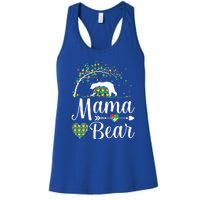 Autism Awareness Mama And Bear Support Autistic Autism Mom Women's Racerback Tank