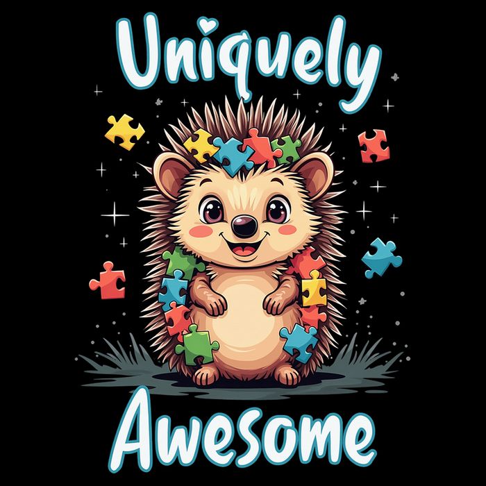 Autism Awareness Month Hedgehog Acceptance Neurodiversity Impact Tech Backpack