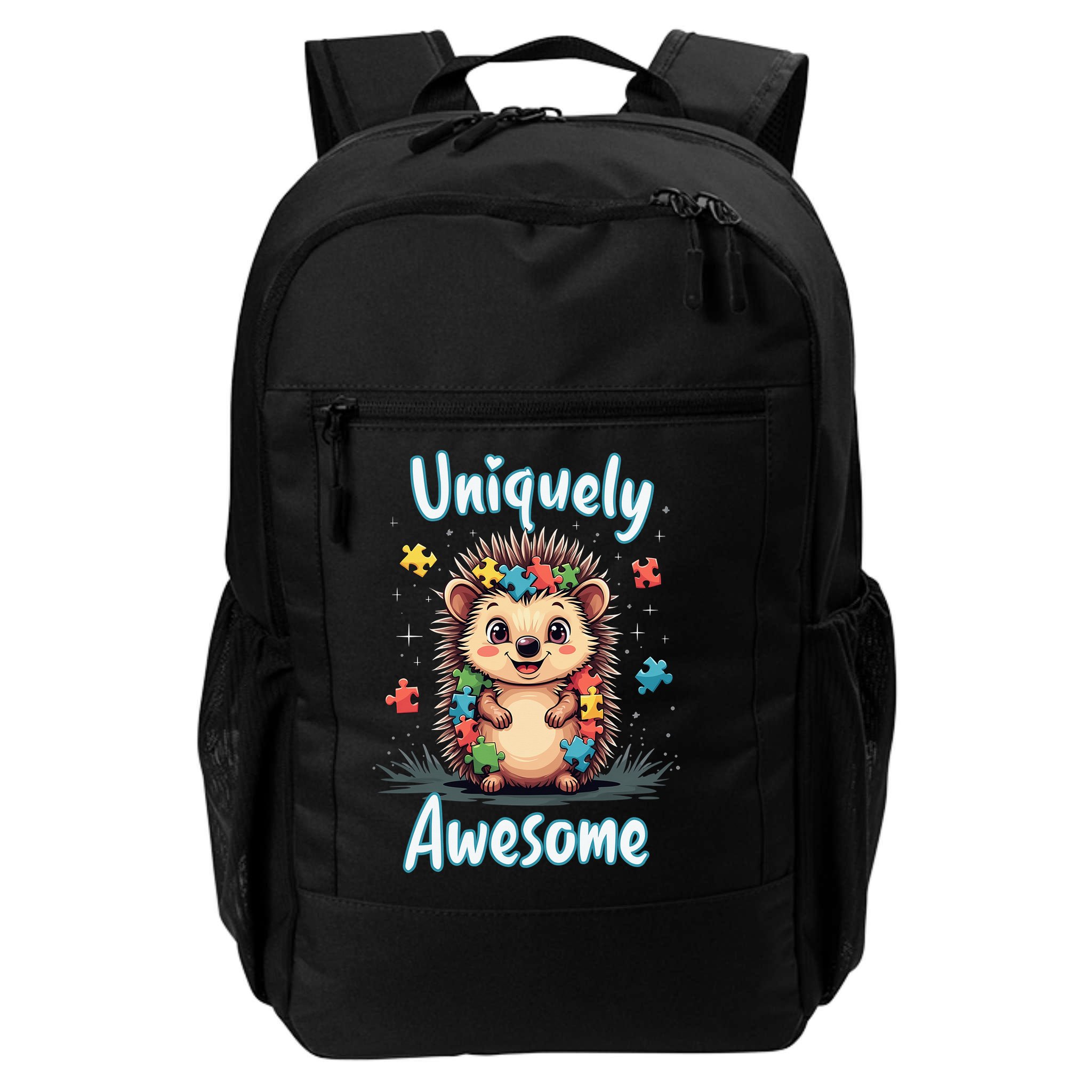 Autism Awareness Month Hedgehog Acceptance Neurodiversity Backpack