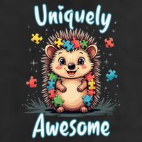 Autism Awareness Month Hedgehog Acceptance Neurodiversity Adult Drive Performance Visor