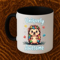 Autism Awareness Month Hedgehog Acceptance Neurodiversity Mug