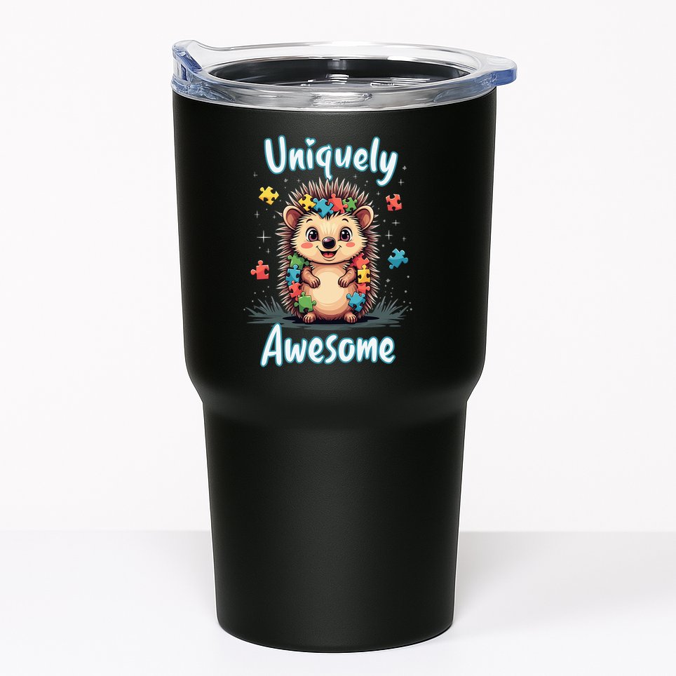 Autism Awareness Month Hedgehog Acceptance Neurodiversity Tumbler