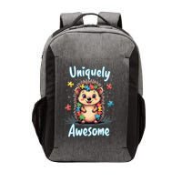 Autism Awareness Month Hedgehog Acceptance Neurodiversity Vector Backpack