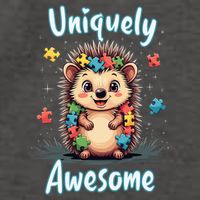 Autism Awareness Month Hedgehog Acceptance Neurodiversity Vector Backpack