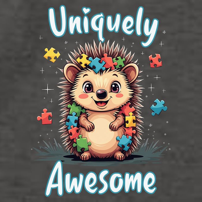 Autism Awareness Month Hedgehog Acceptance Neurodiversity Vector Backpack