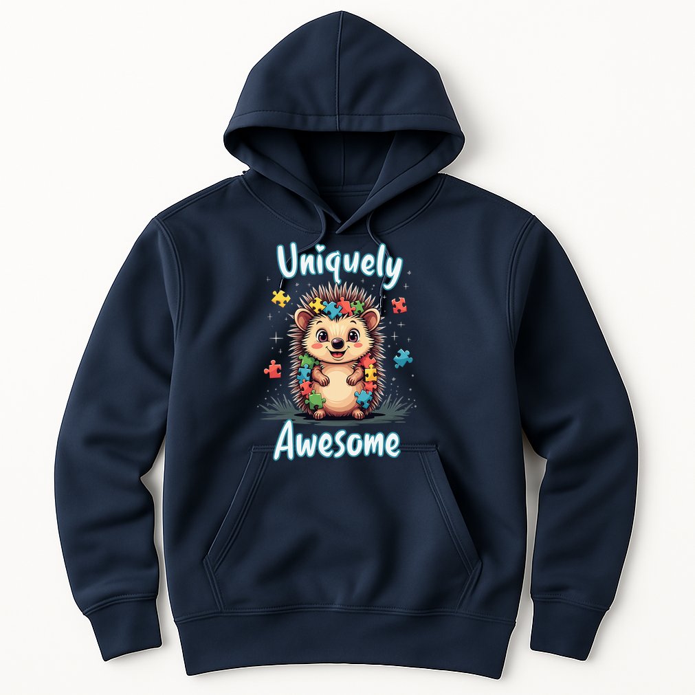 Autism Awareness Month Hedgehog Acceptance Neurodiversity Hoodie