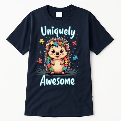 Autism Awareness Month Hedgehog Acceptance Neurodiversity Tall T-Shirt