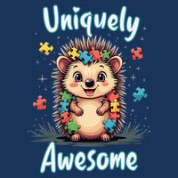 Autism Awareness Month Hedgehog Acceptance Neurodiversity Button