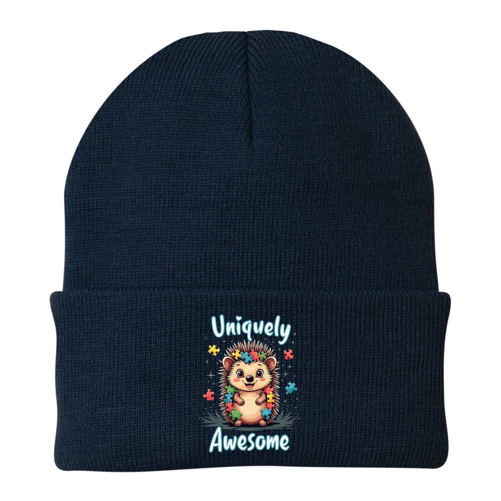 Autism Awareness Month Hedgehog Acceptance Neurodiversity Beanie