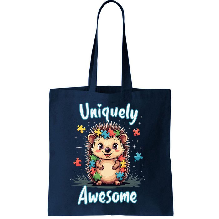 Autism Awareness Month Hedgehog Acceptance Neurodiversity Bag