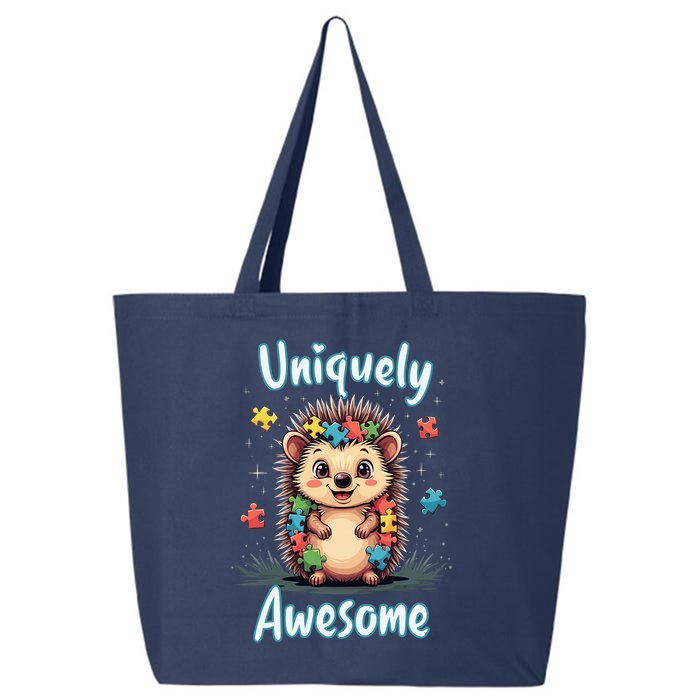 Autism Awareness Month Hedgehog Acceptance Neurodiversity 25L Jumbo Tote