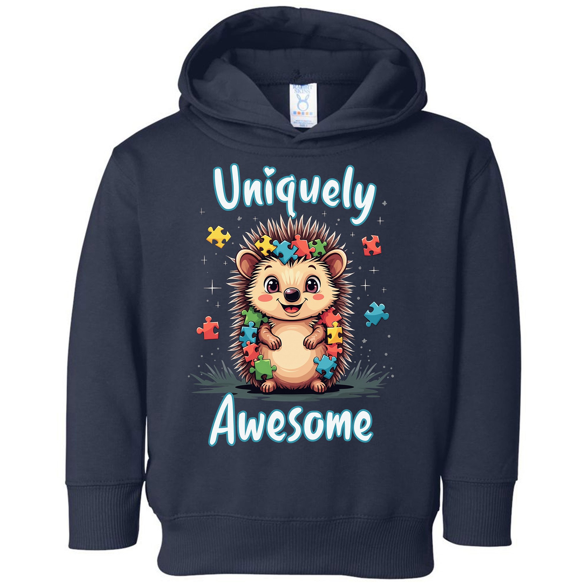 Autism Awareness Month Hedgehog Acceptance Neurodiversity Toddler Hoodie
