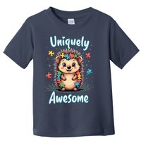 Autism Awareness Month Hedgehog Acceptance Neurodiversity Toddler T-Shirt