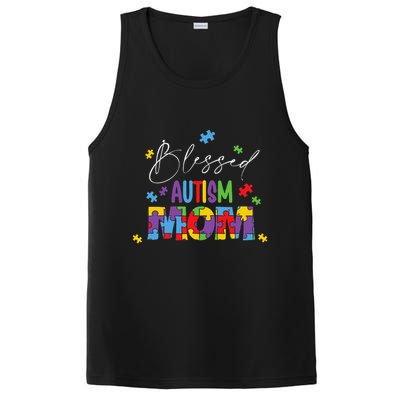 Autism Awareness Mother Son Autistic Blessed Autism Mom PosiCharge Competitor Tank