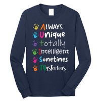 Autism Awareness Mom Autism Always Unique Intelligent Long Sleeve Shirt