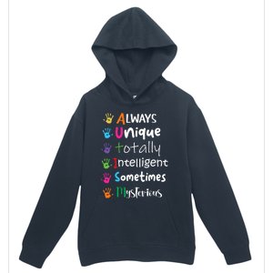 Autism Awareness Mom Autism Always Unique Intelligent Urban Pullover Hoodie