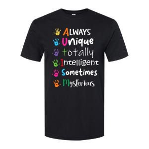 Autism Awareness Mom Autism Always Unique Intelligent Softstyle CVC T-Shirt