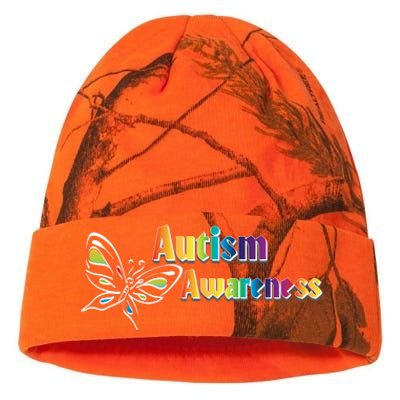 Autism Awareness Month Minimalist Butterfly Kati Licensed 12" Camo Beanie