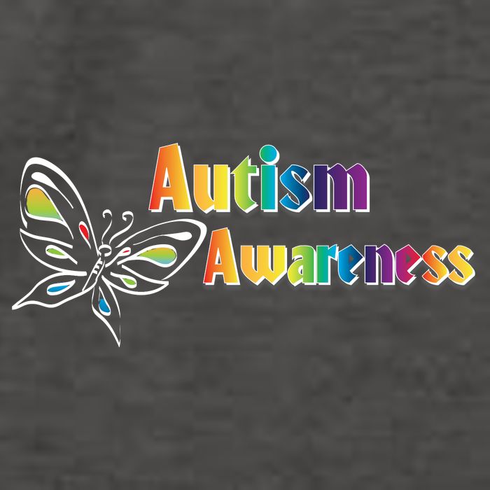 Autism Awareness Month Minimalist Butterfly Vector Backpack